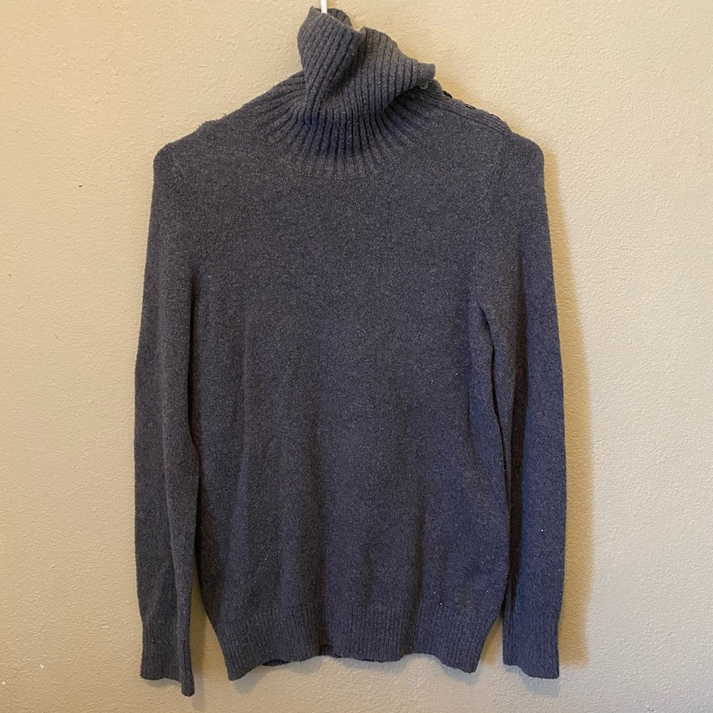 Dark grey turtleneck